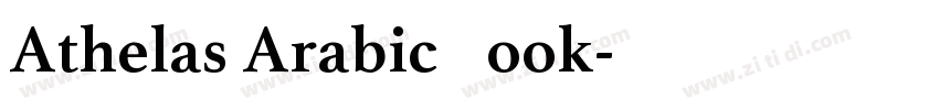 Athelas Arabic Book字体转换